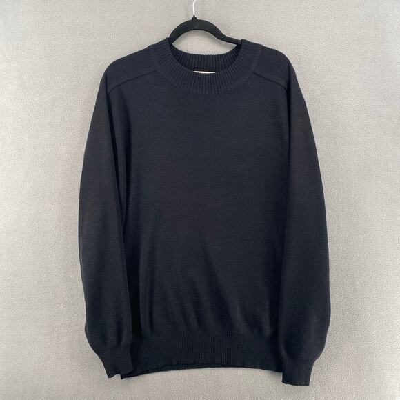Obermeyer Other - Vintage Obermeyer Wool Blend T Bird Pull Over Sweater Mens XXL Black Crew Neck